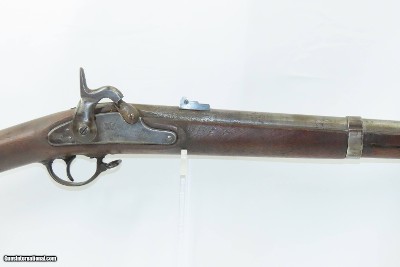 CIVIL WAR Antique U.S. ALFRED JENKS & Son “BRIDESBURG” M1861 Rifle-MusketU.S. CONTRACT Model w/ “BRIDESBURG” Lock Dated 1863 - Image 4 of 20
