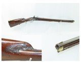 GORGEOUS 18th Century GERMANIC Antique JAEGER FLINTLOCK Rifle .69 caliber
Carved Stock, Sliding Patchbox, Double Set Triggers - 1 of 18