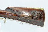 GORGEOUS 18th Century GERMANIC Antique JAEGER FLINTLOCK Rifle .69 caliber
Carved Stock, Sliding Patchbox, Double Set Triggers - 13 of 18