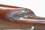 GORGEOUS 18th Century GERMANIC Antique JAEGER FLINTLOCK Rifle .69 caliber
Carved Stock, Sliding Patchbox, Double Set Triggers - 6 of 18