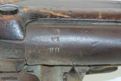 Antique M. T. WICKHAM U.S. M1816 FLINTLOCK Musket PHILADELPHIA, PA .69 calWith SOCKET BAYONET, SHEATH - Image 11 of 21