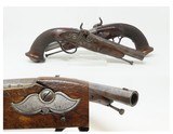 c1850s BRACE of BELGIAN Pistols ENGRAVED .60 PERCUSSION Antique Matched Pair of Self-defense BELT Pistols - 1 of 25