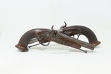 c1850s BRACE of BELGIAN Pistols ENGRAVED .60 PERCUSSION Antique Matched Pair of Self-defense BELT Pistols - 2 of 25