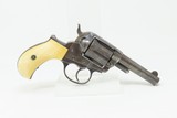 Antique COLT M1877 “LIGHTNING” .38 Double Action Revolver ANTIQUE IVORIES
ETCHED PANEL Double Action .38 Colt Made in 1886 - 17 of 20