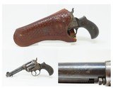 c1898 mfr. Antique COLT M1877 “Lightning” .38 Revolver DOC HOLLIDAY
w/ Tooled Leather Holster