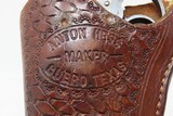 c1898 mfr. Antique COLT M1877 “Lightning” .38 Revolver DOC HOLLIDAYw/ Tooled Leather Holster - 3 of 22