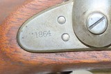 1859 Dated CIVIL WAR Antique U.S. SPRINGFIELD ARMORY M1855 .58 Rifle-Musket MAYNARD Tape Priming System Musket - 17 of 20