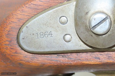 MERIDEN Mfg. Company MILLER CONVERSION U.S. M1861 .58 Rimfire Rifle-MUSKET 1864 Dated Antique PARKERS, SNOW & CO. Breech Loader - Image 7 of 20