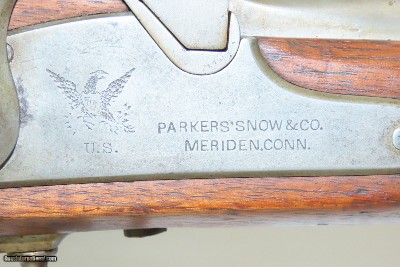 MERIDEN Mfg. Company MILLER CONVERSION U.S. M1861 .58 Rimfire Rifle-MUSKET 1864 Dated Antique PARKERS, SNOW & CO. Breech Loader - Image 8 of 20