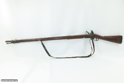 Antique WAR of 1812 U.S. M1795 Type FLINTLOCK Musket PERIOD LEATHER SLINGLate 18th/Early 19th Century CONTRACT MUSKET - Image 13 of 18