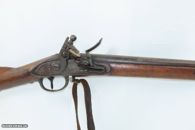 Antique WAR of 1812 U.S. M1795 Type FLINTLOCK Musket PERIOD LEATHER SLINGLate 18th/Early 19th Century CONTRACT MUSKET - Image 4 of 18