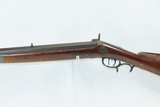 Antique AMERICAN Half-Stock Percussion BACK ACTION Rifle w/REMINGTON BARREL Engraved PLAINS Type HUNTING/HOMESTEAD Rifle - 15 of 18