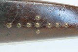 Antique WHITNEY US M1816/22 Musket BRASS TACK DECORATED CANOE GUN A Hard-Use, Altered Percussion Necessity Musket - 6 of 20