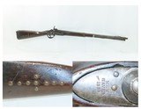 Antique WHITNEY US M1816/22 Musket BRASS TACK DECORATED CANOE GUN A Hard-Use, Altered Percussion Necessity Musket - 1 of 20