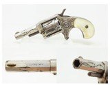 ENGRAVED Antique LEE ARMS COMPANY “RED JACKET” No. 3 Spur Trigger Revolver Wild West Sidearm with PEARL GRIPS!