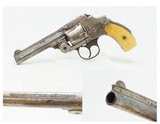 NEW DEPARTURE Antique SMITH & WESSON .38 Safety Hammerless “LEMON SQUEEZER” 5-Shot S&W Top Break ANTIQUE IVORY Grips DA Revolver