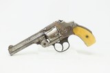 NEW DEPARTURE Antique SMITH & WESSON .38 Safety Hammerless “LEMON SQUEEZER” 5-Shot S&W Top Break ANTIQUE IVORY Grips DA Revolver - 2 of 18