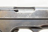 World War I Era COLT M1903 POCKET HAMMERLESS .32 ACP Semi-Auto C&R PISTOL
1915 Manufactured Sidearm - 15 of 19