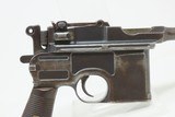 Pre-World War II MAUSER M1896 “BOLO” 7.63x25mm BROOMHANDLE Pistol C&R
Made Famous by the BOLSHEVIKS - 25 of 25