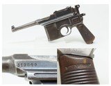 Pre-World War II MAUSER M1896 “BOLO” 7.63x25mm BROOMHANDLE Pistol C&R
Made Famous by the BOLSHEVIKS