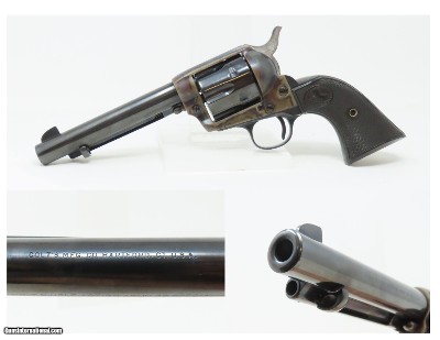 1906 mfg. COLT Single Action Army “PEACEMAKER” .38 SPECIAL C&R Revolver
Very Nice FIRST GENERATION Colt 6-Shooter