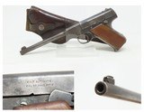 1918 COLT PRE-WOODSMAN .22 LR RF Semi-Automatic TARGET Pistol C&R w/HOLSTER TARGET MODEL First Series of WOODSMAN PISTOLS