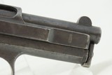 Pre-WWI GERMAN Mauser Model 1910 6.35mm Semi-Automatic C&R POCKET Pistol
German Side Arm Chambered in .25 ACP Browning Auto - 20 of 20