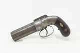 Antique ALLEN & THURBER .32 Bar Hammer PEPPERBOX Ring Trigger BELLY GUNJ.G. Bolen NEW YORK RETAILER Marked - 2 of 17