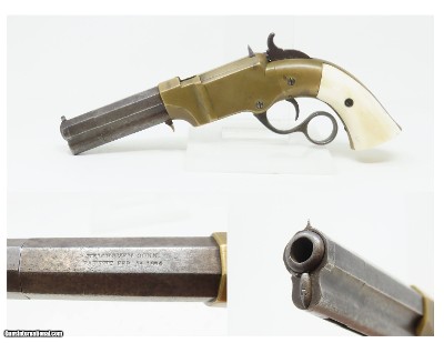 VERY RARE Antique BRASS FRAME New Haven Arms VOLCANIC No. 1 Pocket Pistol
Firing a .31 Caliber VOLCANIC ROCKET BALL