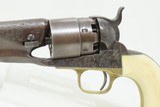 1862 mfr. ENGRAVED Civil War Antique US COLT Model 1860 ARMY .44 Percussion Lettered as Sent to Arsenal in Washington, DC during ACW! - 8 of 19