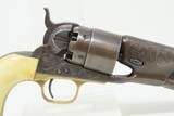 1862 mfr. ENGRAVED Civil War Antique US COLT Model 1860 ARMY .44 Percussion Lettered as Sent to Arsenal in Washington, DC during ACW! - 9 of 19