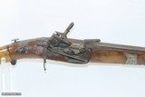 Antique SILVER INLAID Ornate Spanish MIQUELET .69 Carbine w/FOLDING STOCK
Late 18th to Early 19th Century Miquelet Carbine - 4 of 19