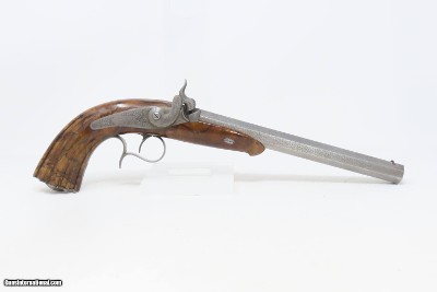 PAIR of Antique AURY of ST. ETIENNE .50 Percussion TARGET/DUELING PistolsBeautiful MATCHED BRACE of ENGRAVED French DUELERS - Image 3 of 25