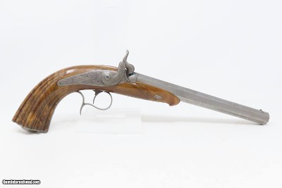 PAIR of Antique AURY of ST. ETIENNE .50 Percussion TARGET/DUELING PistolsBeautiful MATCHED BRACE of ENGRAVED French DUELERS - Image 20 of 25