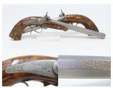 PAIR of Antique AURY of ST. ETIENNE .50 Percussion TARGET/DUELING Pistols
Beautiful MATCHED BRACE of ENGRAVED French DUELERS