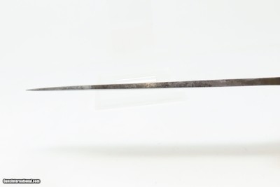 Mid-1800s ENGRAVED GERMAN SILVER DOUBLE BARREL KNIFE PISTOL .31 PercussionPistol/Knife Combo w/DAMASCUS BARRELS & FIXED BLADE - Image 2 of 16