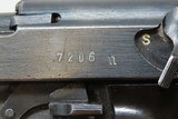 WW II THIRD REICH German SPREEWERKE “cyq” Code P.38 Semi-Auto Pistol C&R
World War II 9mm Sidearm “EAGLE/88” PROOFED - 5 of 19