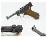 INTERWAR Blank Chamber DWM German LUGER P.08 7.65mm Semi-Auto PISTOL C&R
Forced to 7.65mm by the TREATY of VERSAILLES - 1 of 19