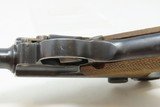 INTERWAR Blank Chamber DWM German LUGER P.08 7.65mm Semi-Auto PISTOL C&R
Forced to 7.65mm by the TREATY of VERSAILLES - 12 of 19