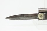 Circa 1840s SCARCE Liege Proofed HORSEMAN’S .36 Percussion KNIFE PISTOL
Pistol/Knife Combo w/ DAMASCUS BARREL & HORN GRIPS - 5 of 17