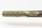 ORNATE ENGRAVED Antique BRASS Balkan FLINTLOCK Pistol Greece Bosnia Albania Circa 1750-1800 ENGRAVED All Metal Flintlock Pistol - 10 of 18