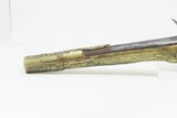 ORNATE ENGRAVED Antique BRASS Balkan FLINTLOCK Pistol Greece Bosnia Albania Circa 1750-1800 ENGRAVED All Metal Flintlock Pistol - 18 of 18