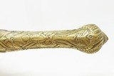 ORNATE ENGRAVED Antique BRASS Balkan FLINTLOCK Pistol Greece Bosnia Albania Circa 1750-1800 ENGRAVED All Metal Flintlock Pistol - 7 of 17