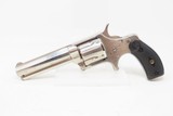 FINE Antique REMINGTON-SMOOT New Model No. 3 .38 Rimfire WILD WEST Revolver 3 3/4” Octagonal Barrel NICKEL FINISH w/ Ejector - 2 of 16
