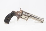 FINE Antique REMINGTON-SMOOT New Model No. 3 .38 Rimfire WILD WEST Revolver 3 3/4” Octagonal Barrel NICKEL FINISH w/ Ejector - 13 of 16