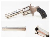 FINE Antique REMINGTON-SMOOT New Model No. 3 .38 Rimfire WILD WEST Revolver 3 3/4” Octagonal Barrel NICKEL FINISH w/ Ejector - 1 of 16