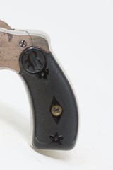 FINE Antique REMINGTON-SMOOT New Model No. 3 .38 Rimfire WILD WEST Revolver 3 3/4” Octagonal Barrel NICKEL FINISH w/ Ejector - 3 of 16