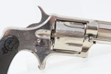 FINE Antique REMINGTON-SMOOT New Model No. 3 .38 Rimfire WILD WEST Revolver 3 3/4” Octagonal Barrel NICKEL FINISH w/ Ejector - 15 of 16