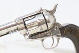 1895 mfr Antique COLT Single Action Army 38-40 WCF Revolver NICKEL 4 3/4” SAA .38 WCF Colt 6-Shooter Made in 1895 - 4 of 18