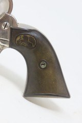 1895 mfr Antique COLT Single Action Army 38-40 WCF Revolver NICKEL 4 3/4” SAA .38 WCF Colt 6-Shooter Made in 1895 - 3 of 18